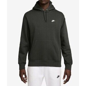 Nike Men’s Sportswear Club Pullover Hoodie Size Large Sequoia FN3859-355 NEW